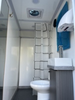 Remorque Sanitaire Portable de Luxe pour Camping-Car, Toilettes et Douche Mobiles, Salle de Bain Extérieure Portable