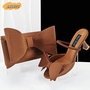 Set di Scarpe e Borsa <span class=keywords><strong>Viola</strong></span> Chiaro di Alta Qualità per Feste Nigeriane, <span class=keywords><strong>Sandali</strong></span> <span class=keywords><strong>con</strong></span> <span class=keywords><strong>Tacco</strong></span> Alto a Stiletto, Design <span class=keywords><strong>con</strong></span> Fiocco, Scarpe Opache - Product Image 6