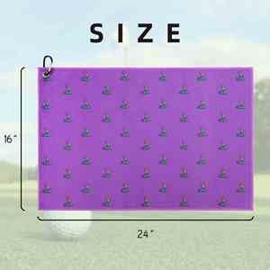 Personalized Logo Embellished Plain Dyed Microfiber Golf Sports Towels-Eco-Friendly Antimicrobial Quick-Dry Rectangle - Product Image 1