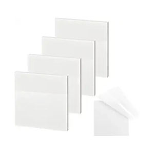 Blocs-notes adhésifs transparents, imperméables, autocollants, adaptés à la lecture, à l'étude, au bureau, à la maison, à l'école, s'enlève proprement - Product Image 3