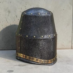 Casque de Chevalier en Acier Authentique Fait Main, Coiffe d'Armure Portative pour Adulte avec Style Européen Traditionnel pour Déguisement et Exposition - Product Image 5