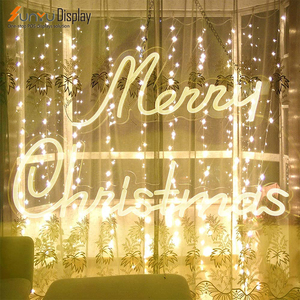 Fabricants Joyeux Noël enseigne au néon personnalisée mots de lumière au néon led panneau de signalisation suspendu panneau lumineux au néon décoration murale - Product Image 5