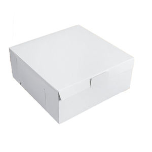 กล่องเค้กกระดาษแข็งสีขาวพิมพ์โลโก้แบรนด์ขายส่งจากจีน สำหรับใส่เค้กผลไม้ เค้กงานแต่งงาน ขนาด 4 นิ้ว - Product Image 2