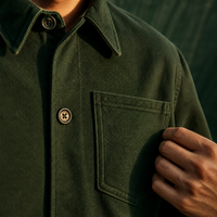 Chemise-veste surdimensionnée personnalisée pour femmes, taille plus, vert forêt, manches longues, boutonnée, du 44 au 58