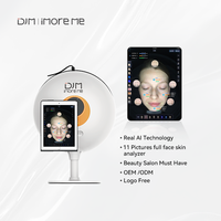 Analyseur de peau 3D professionnel AI DJM DBQ 2025 avec détection d'hydratation, garantie 1 an pour usage domestique et commercial