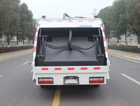 Nouveau camion compacteur à chargement arrière Dongfeng 4x2 5CBM Euro VI, véhicule de collecte des déchets à chargement hydraulique automatique
