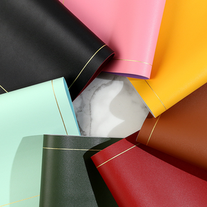 Set de table rectangulaire en cuir de style moderne avec bordure dorée, double face, couleur personnalisée, logo personnalisé, tapis isolant écologique - Product Image 4