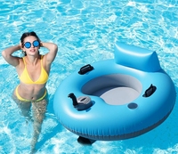 Chaise longue gonflable de l'eau piscine tube flottant bateau PVC chaise d'eau pour la natation rivière Rafting