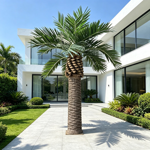Palmera Artificial de Dátaro Grande Personalizada de Fábrica, Resistente al Agua y a los Rayos UV, para Decoración de Hoteles, Resorts y Villas, 9m 30 pies OEM - Product Image 1