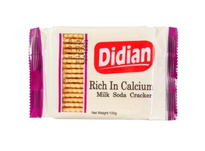 Châu Á Bán Buôn Đồ ăn nhẹ giòn Soda Cracker bánh quy Halal Sữa có hương vị không đường hình chữ nhật mô hình đóng gói trong túi thùng carton - Product Image 2