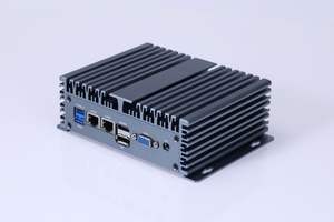 Mini PC industriel sans ventilateur HVAEIPC 12e génération N100, nouveau SSD, RAM DDR4, double LAN, double port série, contrôle d'automatisation industrielle - Product Image 3