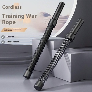 Corde de combat multifonctionnelle sans fil en acier à ressort, grande corde de lancer pour fitness, entraînement physique et sport pour hommes à domicile - Product Image 2