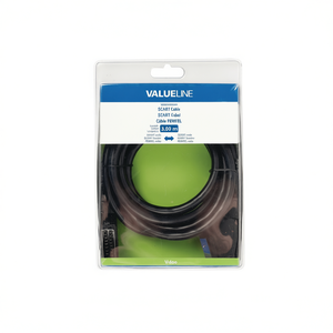 Valueline Scart <b>Cable</b> 3.00m Male To Male <b>Video</b> Connection - Product Image 3