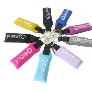 Custom Logo and Shape Key <b>Chain</b> Factory <b>Cheap</b> Price Custom Neoprene Foam Floating Keychain for Promotion Gifts - Product Image 1