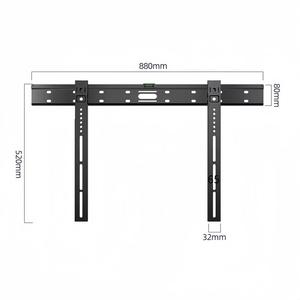 Support mural simple pour téléviseur Support <span class=keywords><strong>TV</strong></span> fixe solide et facile à assembler Support <span class=keywords><strong>TV</strong></span> pour bureau à domicile - Product Image 3