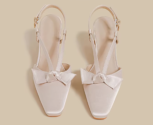 Sandalias de Tacón Bajo <span class=keywords><strong>con</strong></span> Punta Cerrada y Tiras en T <span class=keywords><strong>con</strong></span> Lazo, Color <span class=keywords><strong>Amarillo</strong></span>, Elegantes y Casuales, para Mujer, Nueva Moda de Verano - Product Image 3