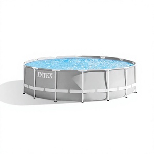 Piscine hors sol ronde INTEX26720 pour enfants, structure en PVC, 4,27 m x 1,07 m, avec pompe filtrante et échelle - Product Image 1