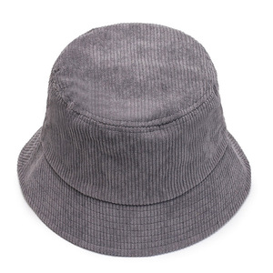 Corduroy Bucket <b>Hat</b> Unisex Solid Color Foldable Breathable Outdoor Sun <b>Hat</b> - Product Image 1