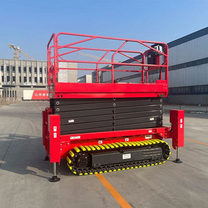 CE ISO certificado 2024 KCCL venta al por mayor 16m autopropulsado batería móvil hidráulica goma oruga tijera elevador nuevo acero uso doméstico - Product Image 1