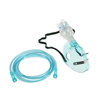 Masque de nébulisation fourni par l'usine du fabricant, avec canule nasale à oxygène, masque à oxygène en PVC de qualité médicale