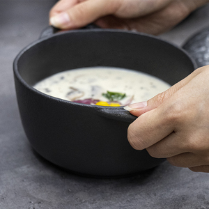 Custom Hotel Restaurant Dinnerware <strong>Tapas</strong> <strong>Plates</strong> Ceramic Restaurant Baking <strong>Plate</strong> Ceramic Crockery <strong>Plate</strong> Black Porcelain Bakeware - Product Image 5