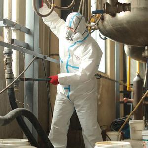 Vêtements de protection chimique Combinaisons à manches longues Combinaison <span class=keywords><strong>anti</strong></span>-rayonnement Combinaison de protection revendeur - Product Image 2