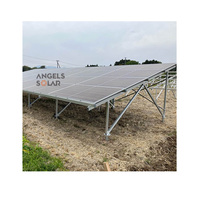 Système de montage au sol pour panneaux, alliage d'aluminium 6005-T5, garantie 15 ans, résistance au vent élevée 60 m/s