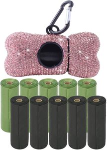 INS <span class=keywords><strong>Bling</strong></span>-Bolsa de residuos para perros y gatos, dispensador de correa para mascotas, bolsas de residuos para perros con Clip de mosquetón de Metal - Product Image 2