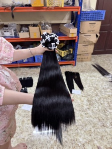 Cheveux humains vietnamiens de qualité supérieure, 100% cheveux vierges bruts, trame de cheveux, longue durée, qualité salon, vente en gros - Product Image 2