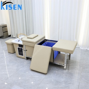 KISEN Sillón de Spa Portátil Moderno para Salón de Belleza con Tanque de Agua de 90L, Cama de Masaje Tailandés, Terapia de Agua y Spa Capilar para Uso Hospitalario - Product Image 3