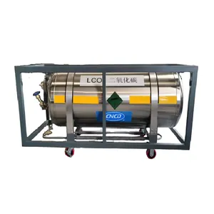 499L Horizontal Stainless Steel Liquid Nitrogen Gas Cylinder Dewar Size