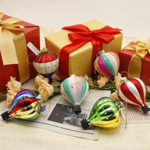 Décoration de Noël en verre de haute qualité, ornements suspendus pour arbre de Noël, décorations pour centres commerciaux et voyages - Product Image 1