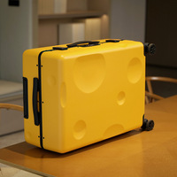 Valise rigide en polycarbonate, sans fermeture éclair, avec serrure TSA, bagage cabine, valise à roulettes 20 et 24 pouces