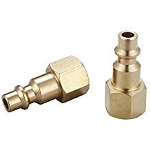 Copper Pneumatic Quick Coupling 1/4 Npt Five Piece Set For Air Tools - Product Image 4
