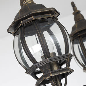 חיצוני גן ויקטוריה יוקרה עתיקים ברזל יצוק מנורת אור אלומיניום שחור הוביל רחוב אור אורות - Product Image 3