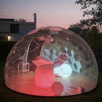 Yourte Géodésique de Maison Complète, Camping de Luxe, Polycarbonate, Tente Igloo Transparente, Maison Dome