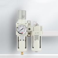 Combinaison filtre-régulateur-lubrificateur pneumatique AC3010 pour traitement de l'air comprimé