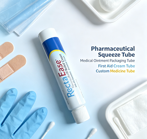 หลอดบีบยาเคลือบ ABL สีขาวแบบกำหนดเอง, หลอดครีม<span class=keywords><strong>ทา</strong></span>แก้ริดสีดวงทวารพร้อมฝาเกลียวสีขาวแบบมีร่อง OEM สำหรับครีม<span class=keywords><strong>ทา</strong></span>งการแพทย์ - Product Image 1