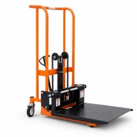 Chariot élévateur universel à roues avec une capacité de 400 kg, chariot élévateur manuel hydraulique en acier pour le chargement et le déchargement de marchandises en entrepôt