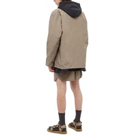 Streetwear surdimensionné avec col de chemise boutonné en nylon et coton Veste pour entraîneurs personnalisée pour hommes