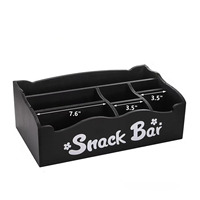 Accessoires de bar à café en bois modernes, comptoir, étagère à café avec poignée, boîte de rangement, organisateur multifonction, capacité de charge de 10 kg