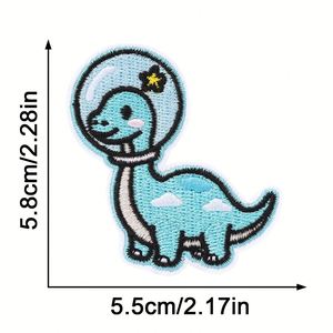 NEW Iron on Children's Eco-Friendly Embroidered Happy Birthday Cute <b>Dinosaur</b> Patch - Product Image 5