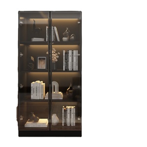 Nuovo Design soggiorno ha portato armadi di stoccaggio cassettiera moderna con armadietto in vetro a <span class=keywords><strong>doppia</strong></span> <span class=keywords><strong>porta</strong></span> - Product Image 1