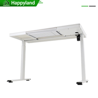 Bureau de travail électrique réglable en hauteur ergonomique à moteur unique sans balais, bureau debout réglable, table d'ordinateur réglable