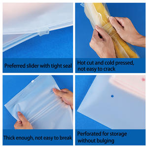 ถุงซิปใสแบบด้าน  แบบรีไซเคิล รูปทรงสี่เหลี่ยมผืนผ้า สำหรับเก็บของจุกจิก รุ่น LLDYY001 ผลิตที่กวางโจว - Product Image 3