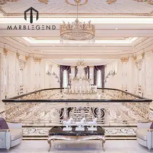 Messing Handläufe Lieferanten benutzer definierte Wohnzimmer Royal Luxus poliert Massiv Messing Handlauf für Treppen