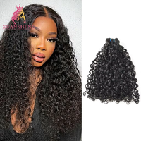Extensions de cheveux humains brésiliens vierges 100 % purs XuanSheng pour boucles, qualité Remy 10A, double trame tissée à la machine, double tirage