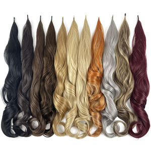 Extensiones de Cabello Natural con Cola de Caballo Larga de 32 Pulgadas, Extensiones Onduladas Sintéticas Flexibles para Envolver Alrededor de la Cola de Caballo para Mujer - Product Image 4