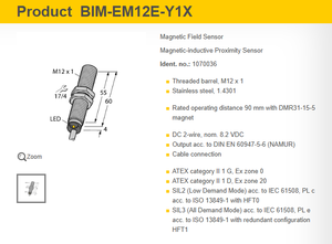 Sensores magnéticos nuevos y originales BIM-EM12E-Y1X BIM-UNTK-AP7X-0.3-RS4 BIM-UNT-AN6X 7M - Product Image 3