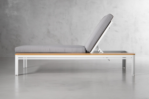 Chaise longue de piscine en aluminium texturé Chaise longue d'extérieur au bord de la piscine pour Spa Patio Resort - Product Image 3